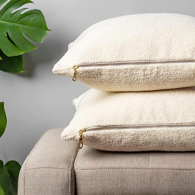 MOBHREEN Throw Pillow Covers Set of 2 Pillow Covers 18x18 YKK Zipper Decorative Pillow Covers Cushion Covers for Living Room Chair Sofa Bedroom Living Room Home Decor