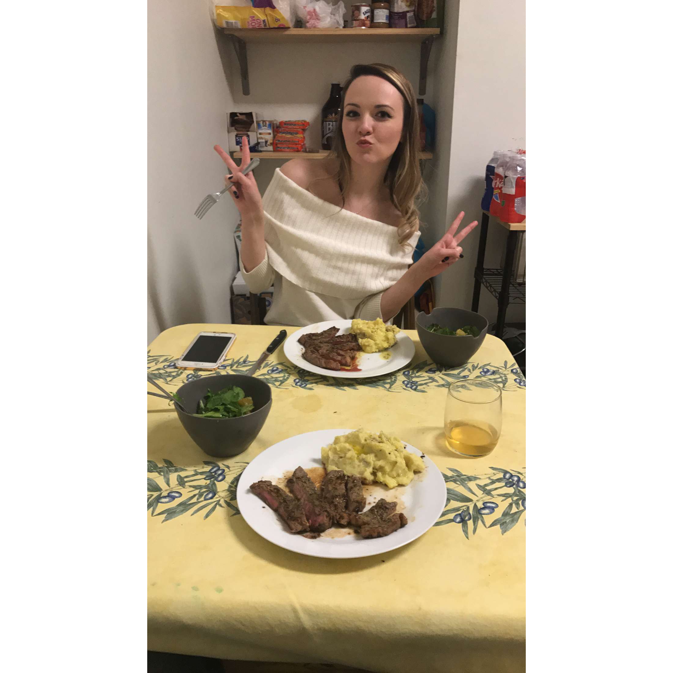 One of Josh’s many, insanely amazing meals