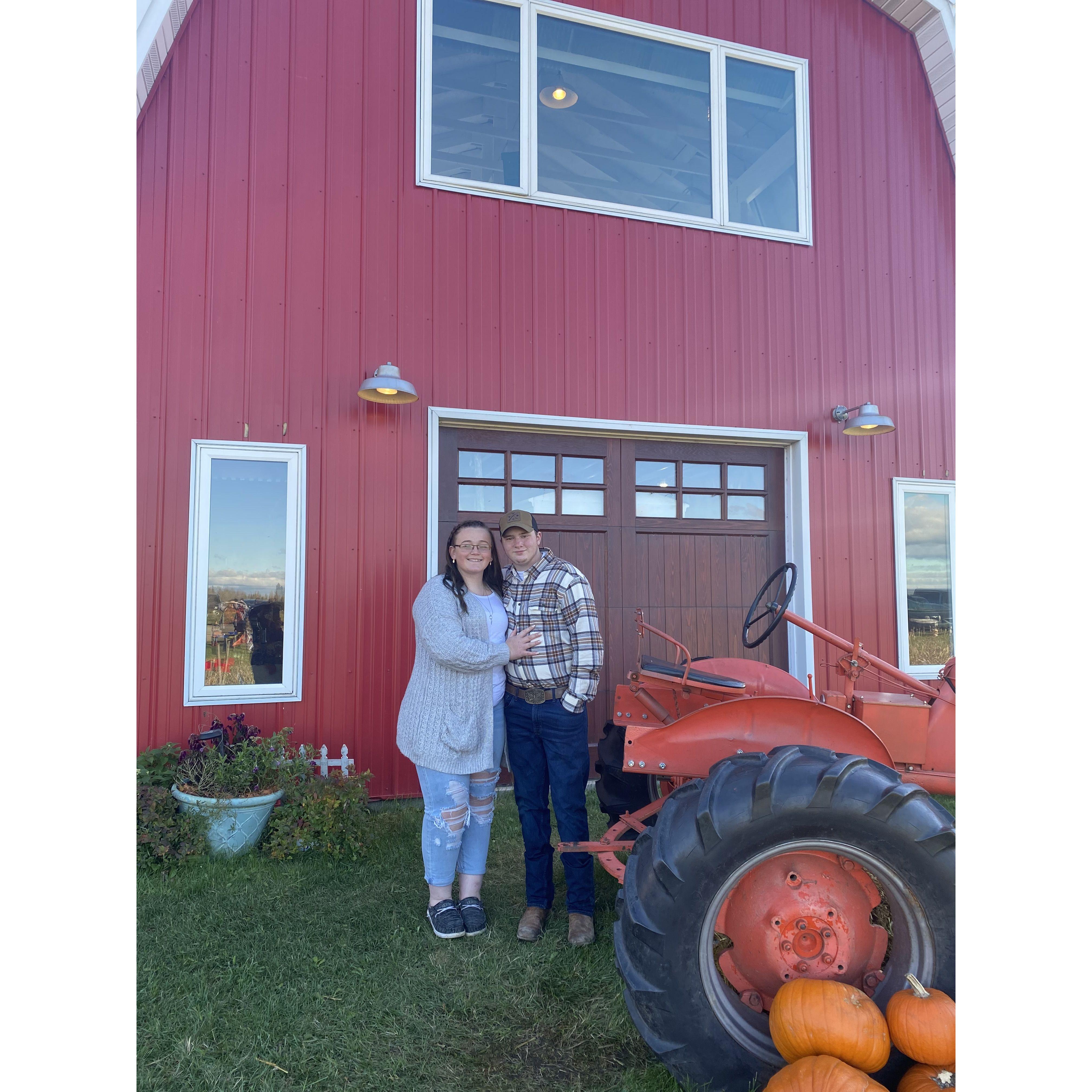 Abby and Wuori at Pumpkin Patch 2022