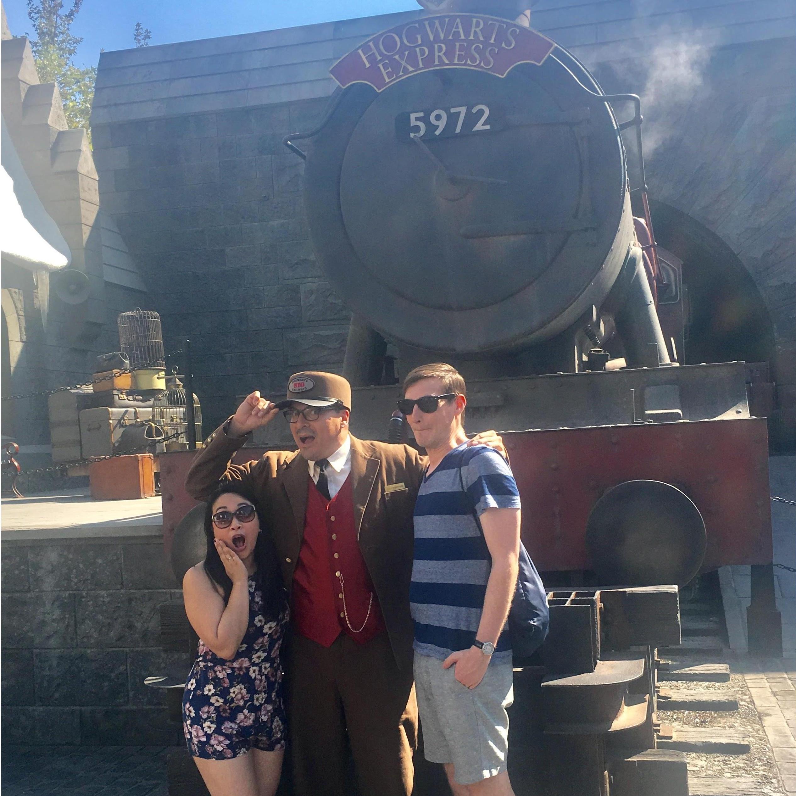 We're big Harry Potter fans and are convinced that our Hogwarts letters just got lost in the mail...
Fun fact: we're getting married on Harry Potter's birthday! (We promise that's not why we chose it)