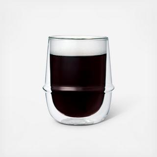Kronos Double Wall Coffee Cup, Set of 4