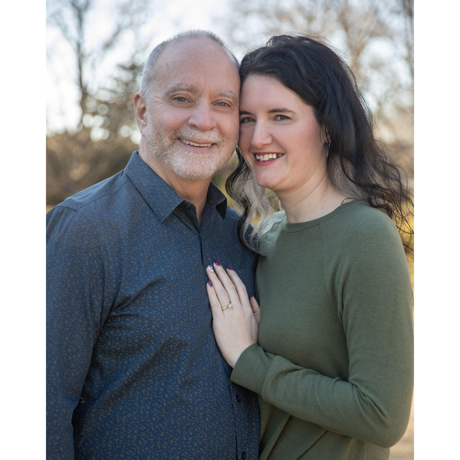 Engagement shoot at Luthy Botanical Garden