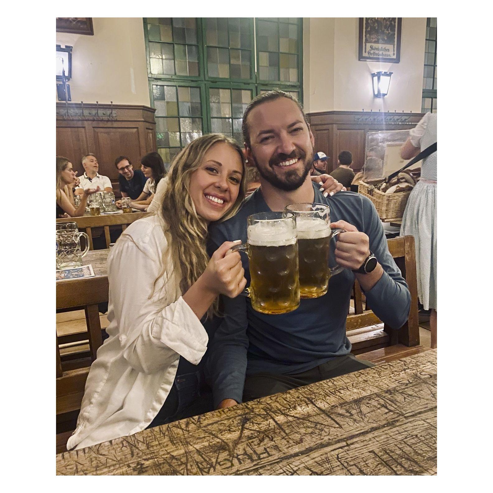 Munich beer hall!