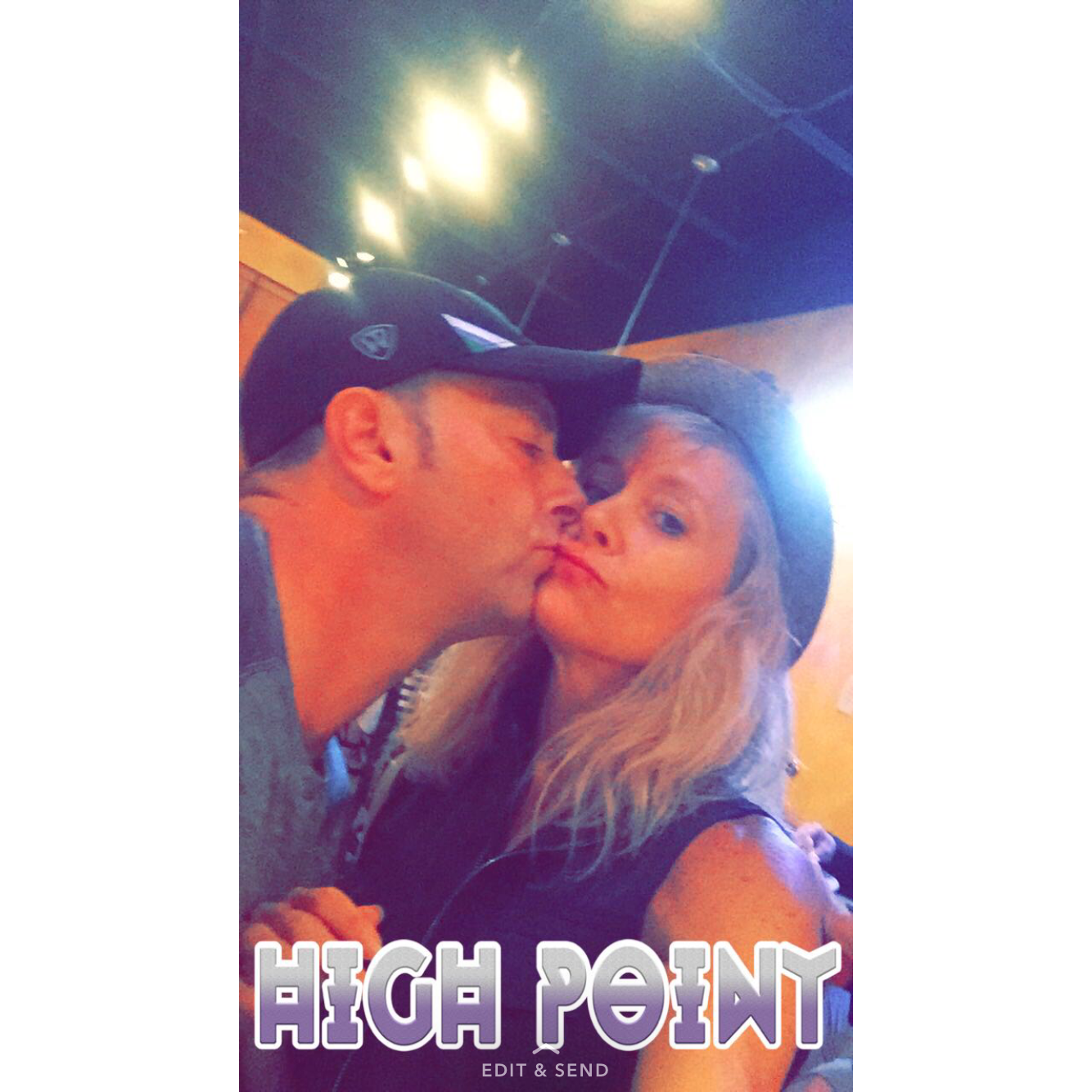 Only a week into dating, James was quickly realizing there was no fighting off my new addiction to selfies. This started our new hobby of smooching selfies.