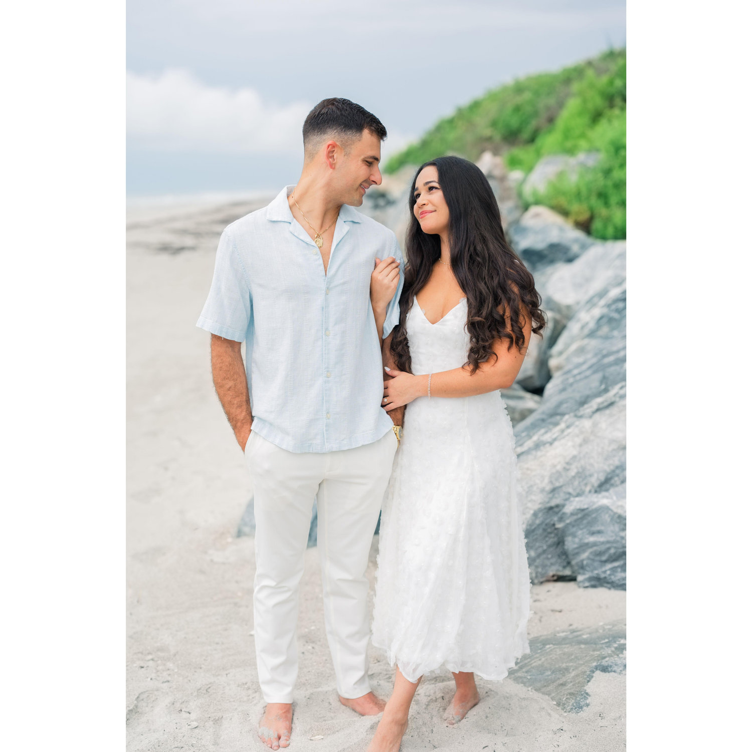 beach engagement session