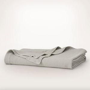 Dream Bed Blanket - Pewter/Cream Picot - Full/Queen