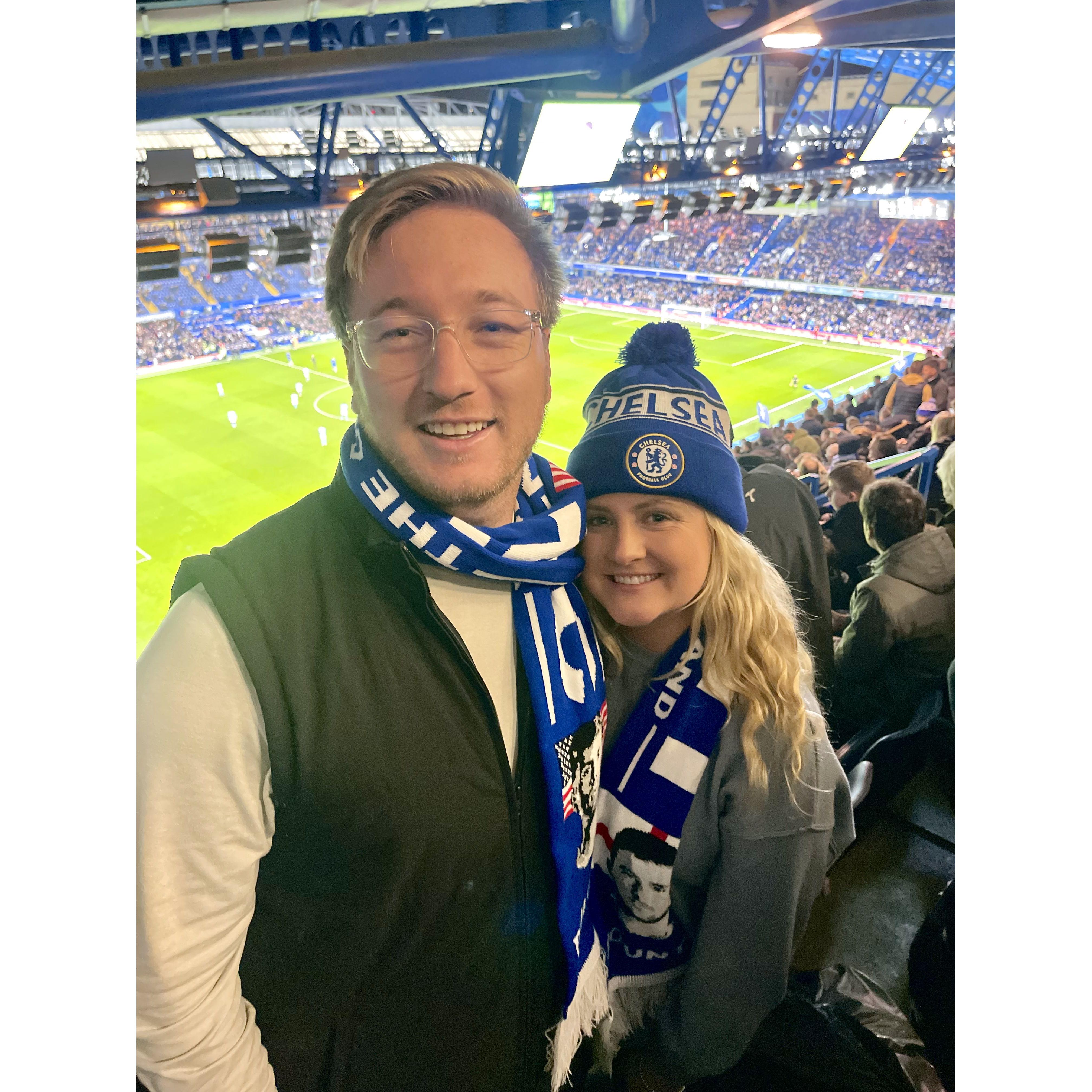 We are both big sports fans! We absolutely love attending sporting events and cheering on our favorite teams at home and abroad! Go Ducks! Go Dodgers! Go Chargers!
