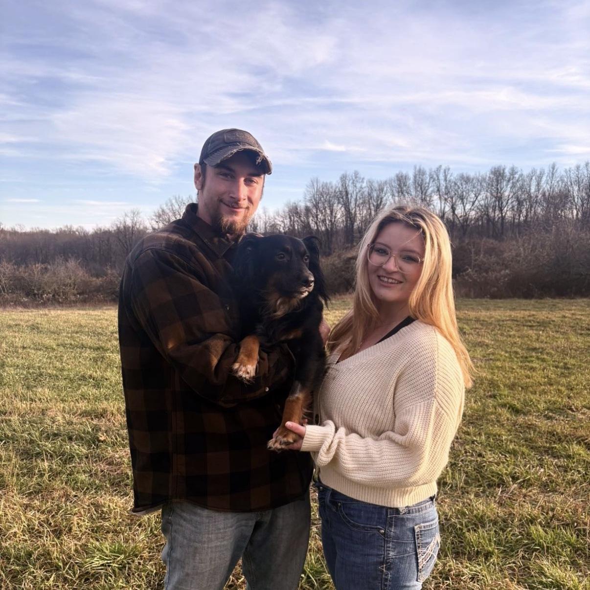 Nick, Molly, and their bestie up in heaven.