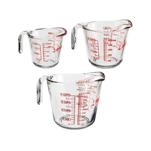 Anchor Hocking Glass Measuring Cups, Set of 3