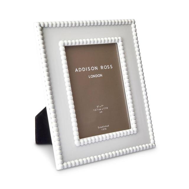 Addison Ross White Bobbin Picture Frame, 5" x 7"