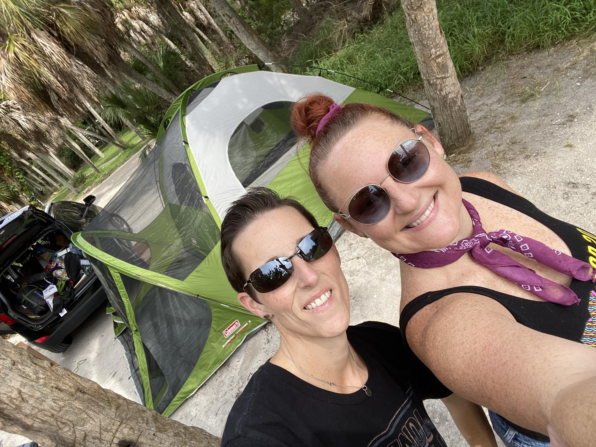 Our first annual anniversary camping trip at Fort DeSoto - 2020