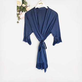 Satin Lace Robe