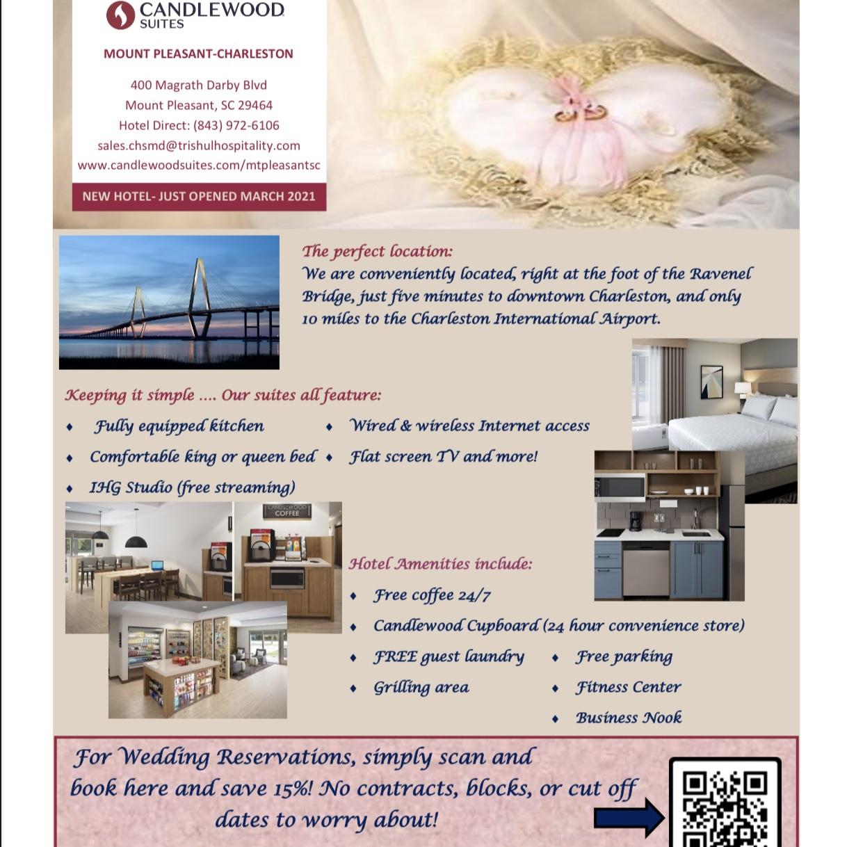 Candlewood Suite QR code for 15% off stay!