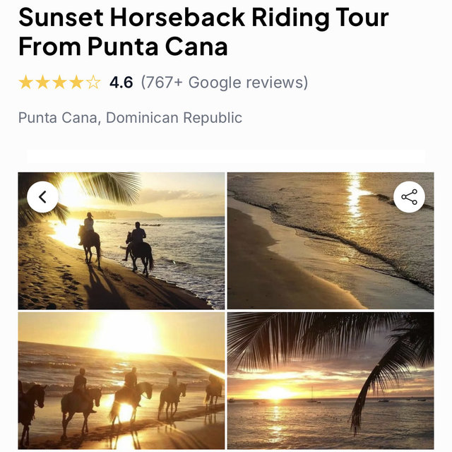 Sunset horseback riding tour on the beach🐎🏖️