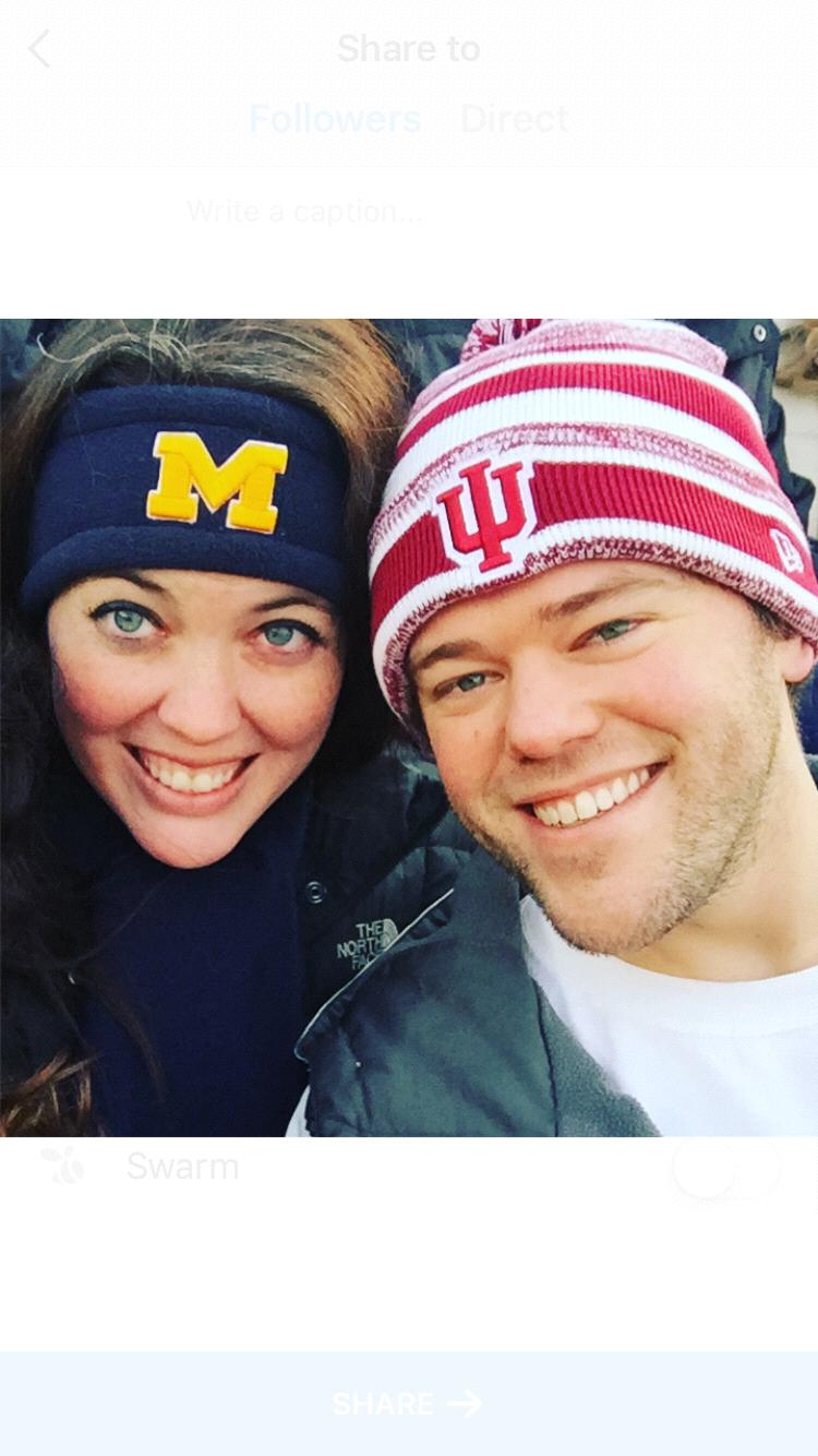 Watching Indiana v. Michigan in the Big House in Ann Arbor, MI, in Fall 2016.