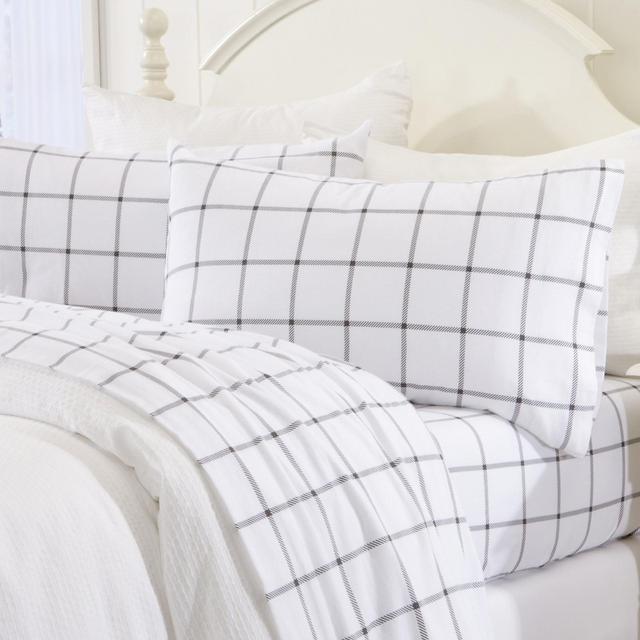 Great Bay Home Cotton Printed Flannel Sheet Set
