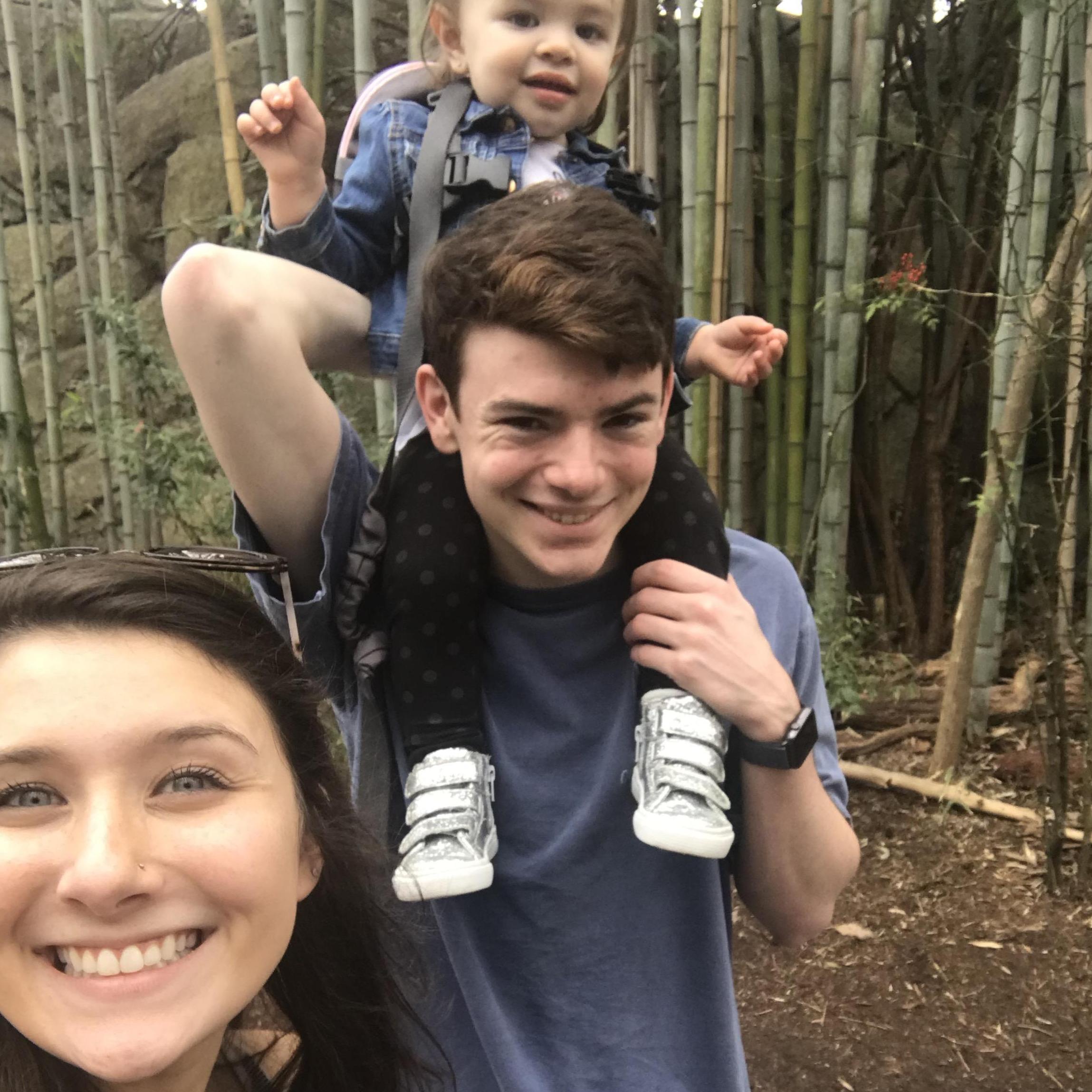 we spent our two year anniversary at the zoo with our favorite tag along
