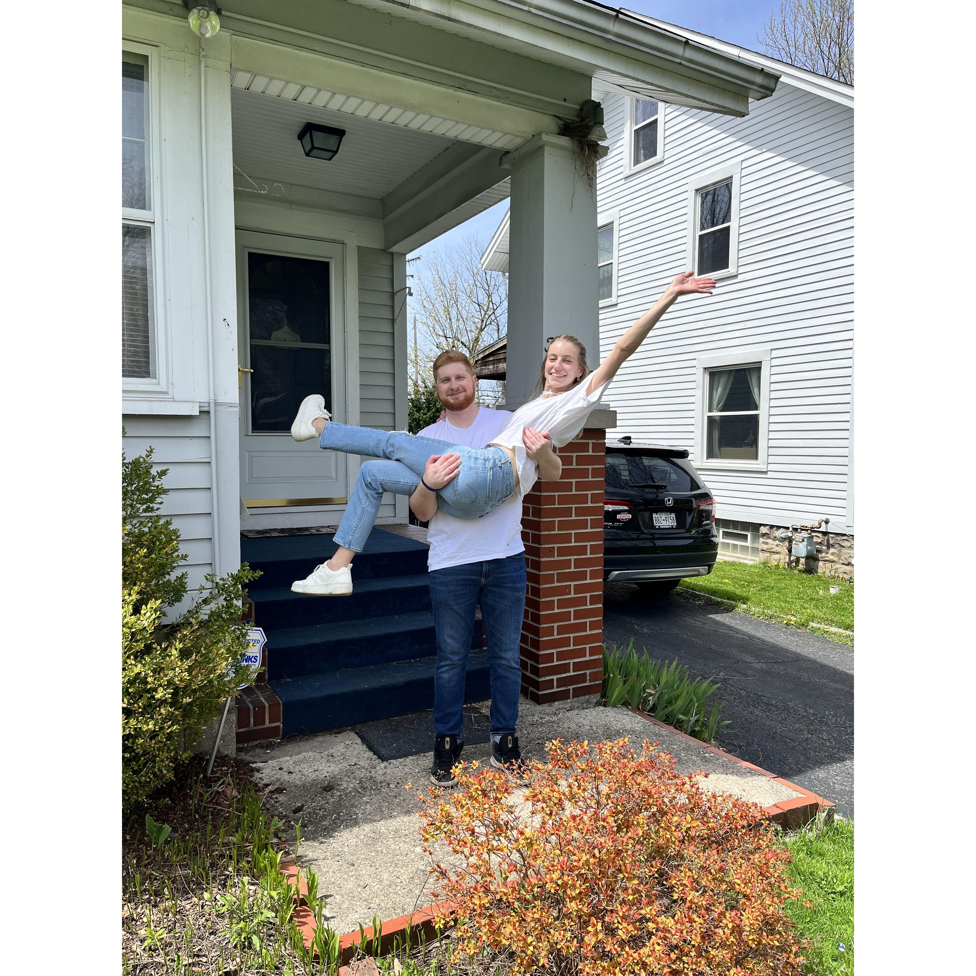 This is the day we bought our first house!