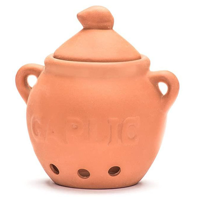 Fox Run Garlic Keeper, Terra Cotta