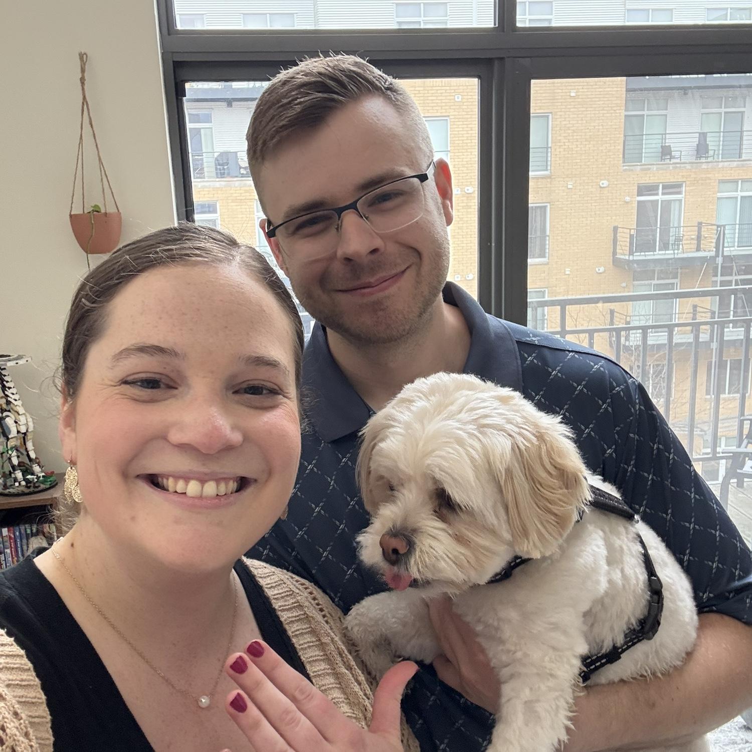 Sam was very excited about his parents getting married!