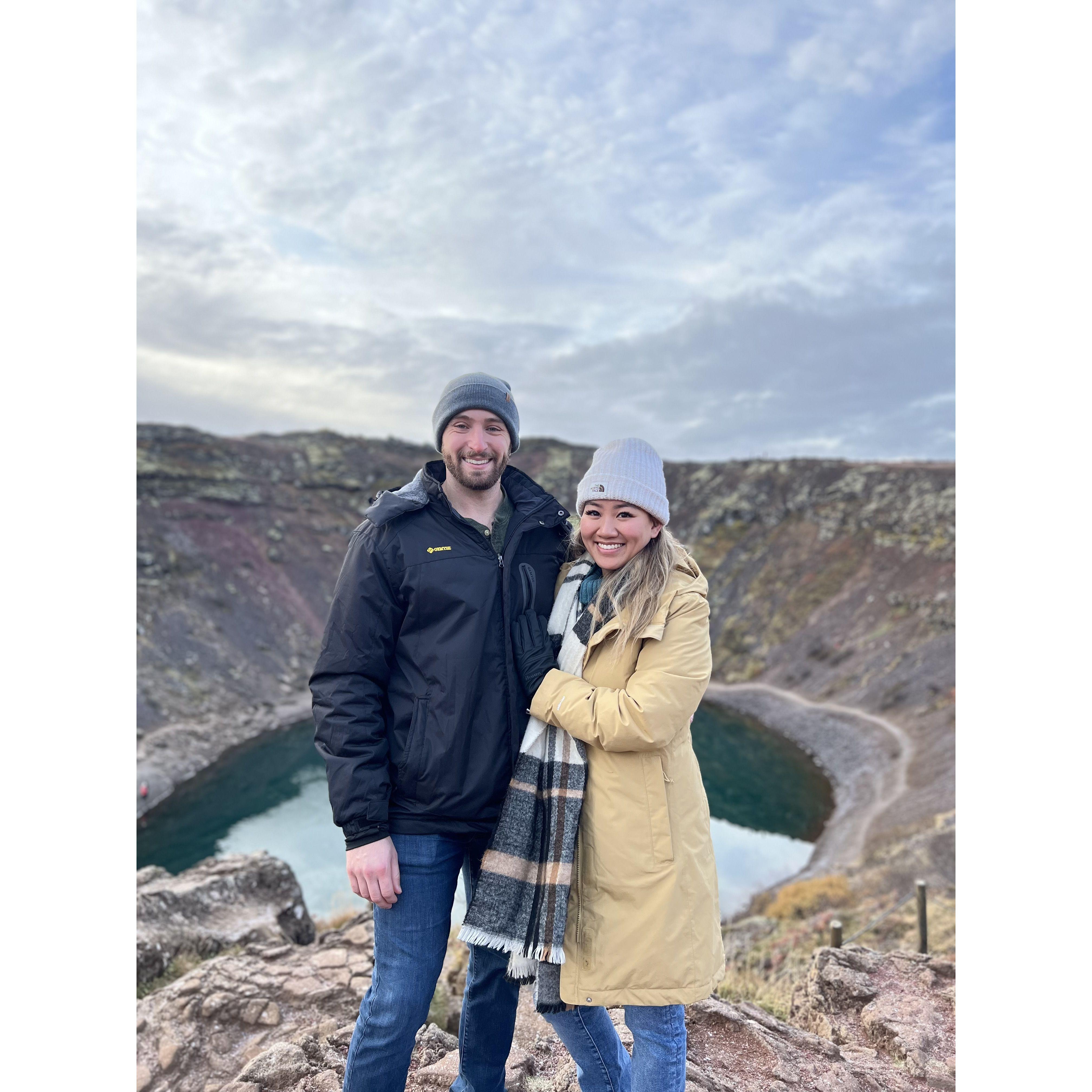 Exploring volcanoes and ice caves in Iceland. We recommend the fermented shark.