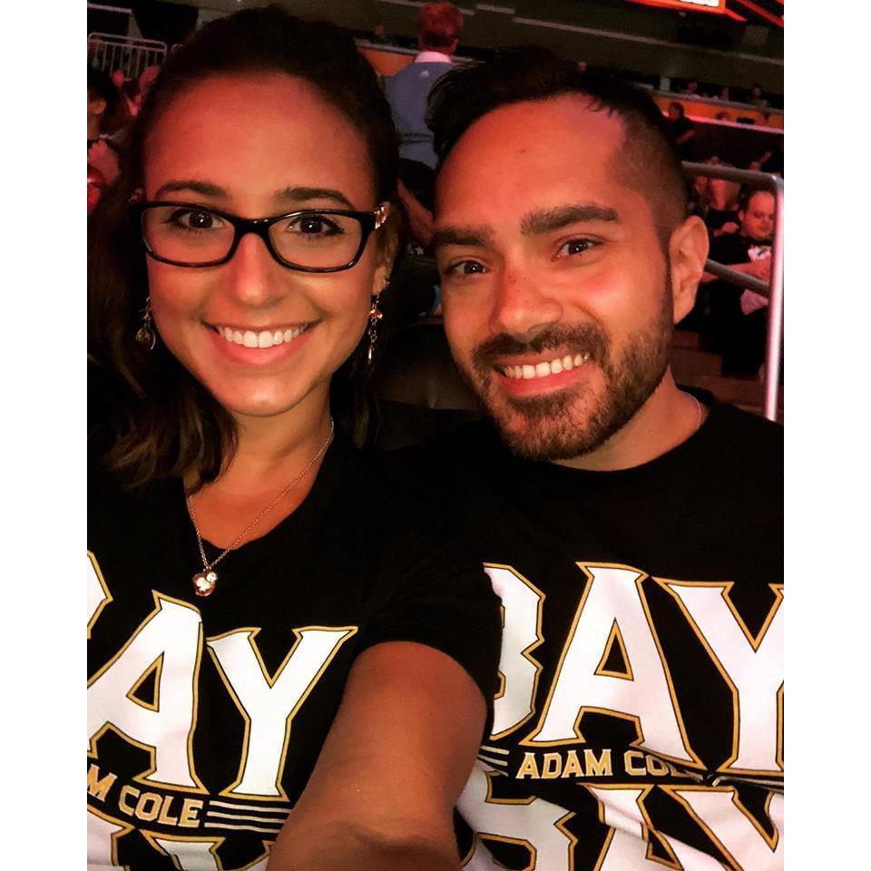 Bays at a WWE event