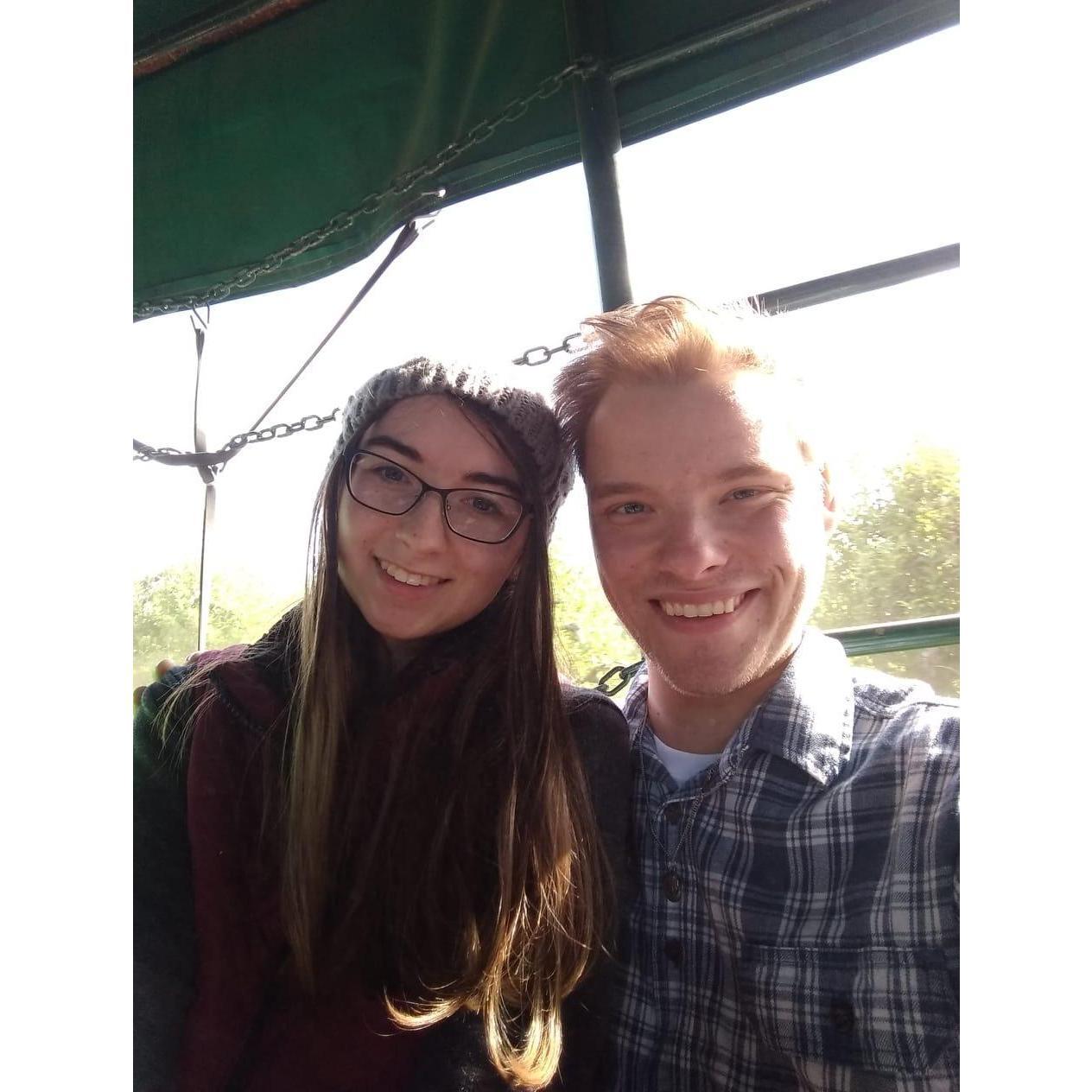 Pumpkin picking last year