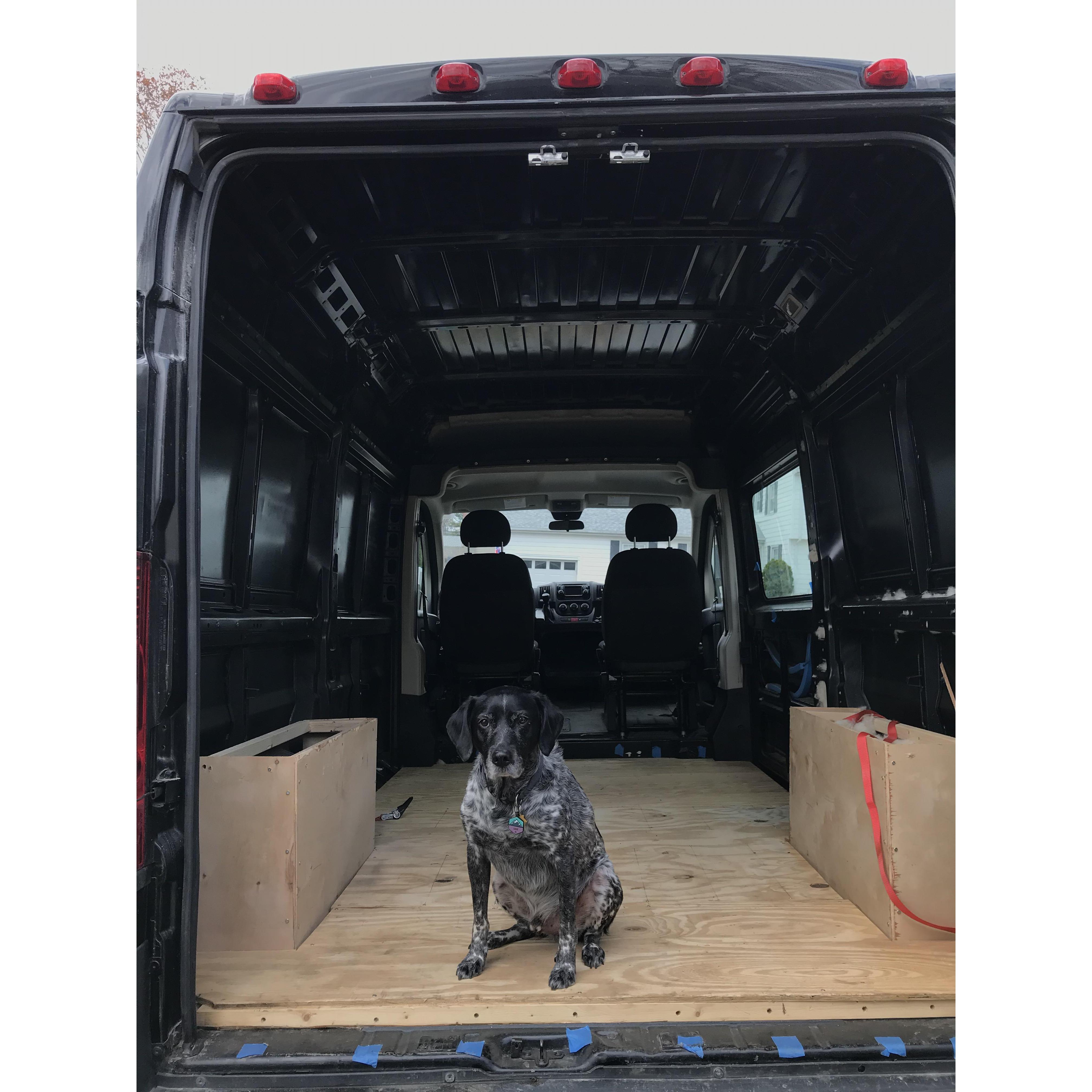 Converting our cargo van to a camper, day one!