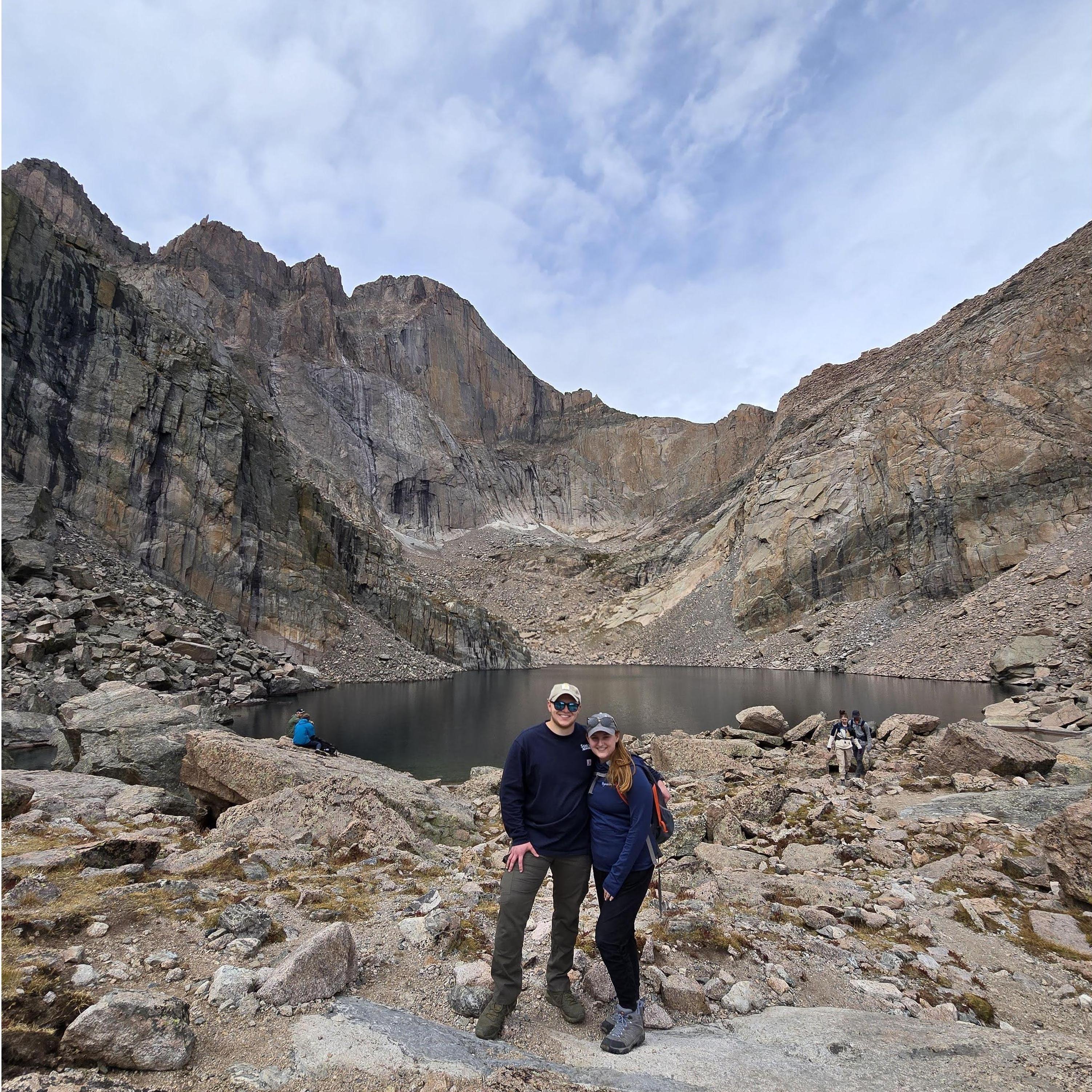 Hiked to Chasm Lake in Rocky Mountain State Park in September 2024