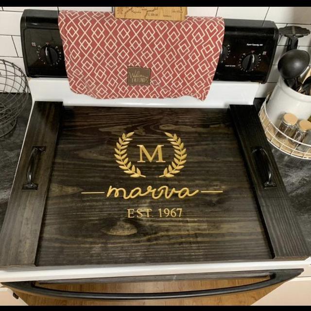 Wooden Stove Top Cover/Wooden Noodle Board/Noodle Board Stove Top Cover/Gas Oven Cover/Electric Stove Top Cover/Wedding Gift/Farmhouse Decor