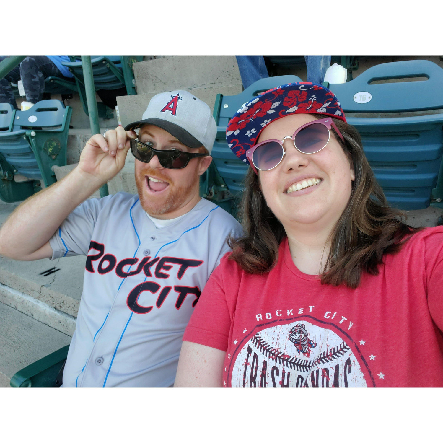Repping the Trash City Pandas at...you guessed it...an Angels game