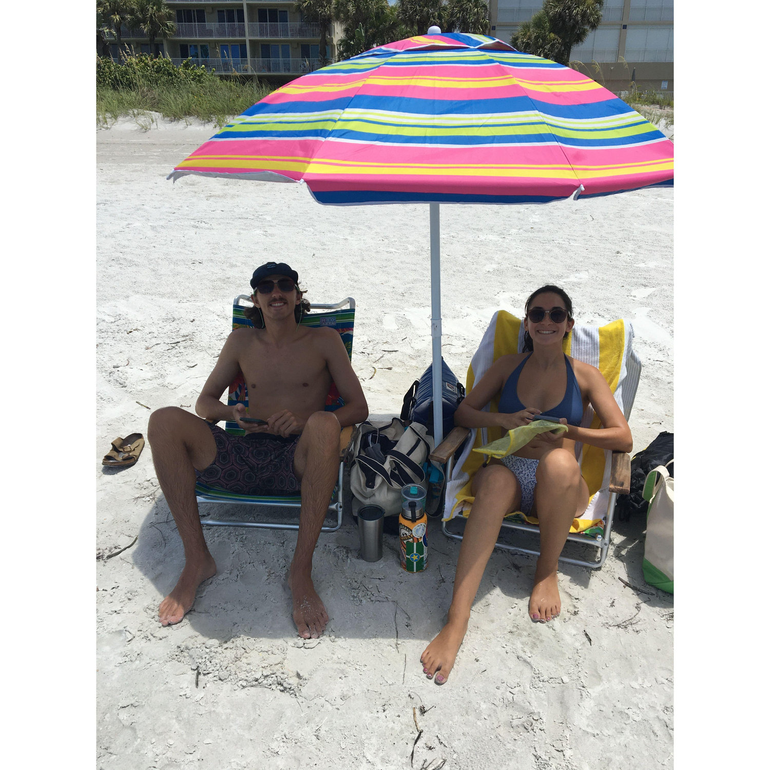 August 2021 in Indian Rocks Beach with Nicole's parents