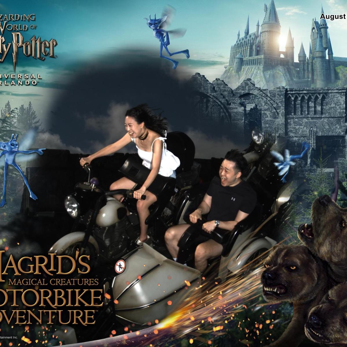 We made great memories at Universal Studios! If you look closely, you can see that one of us is enjoying the ride and the other is genuinely terrified.