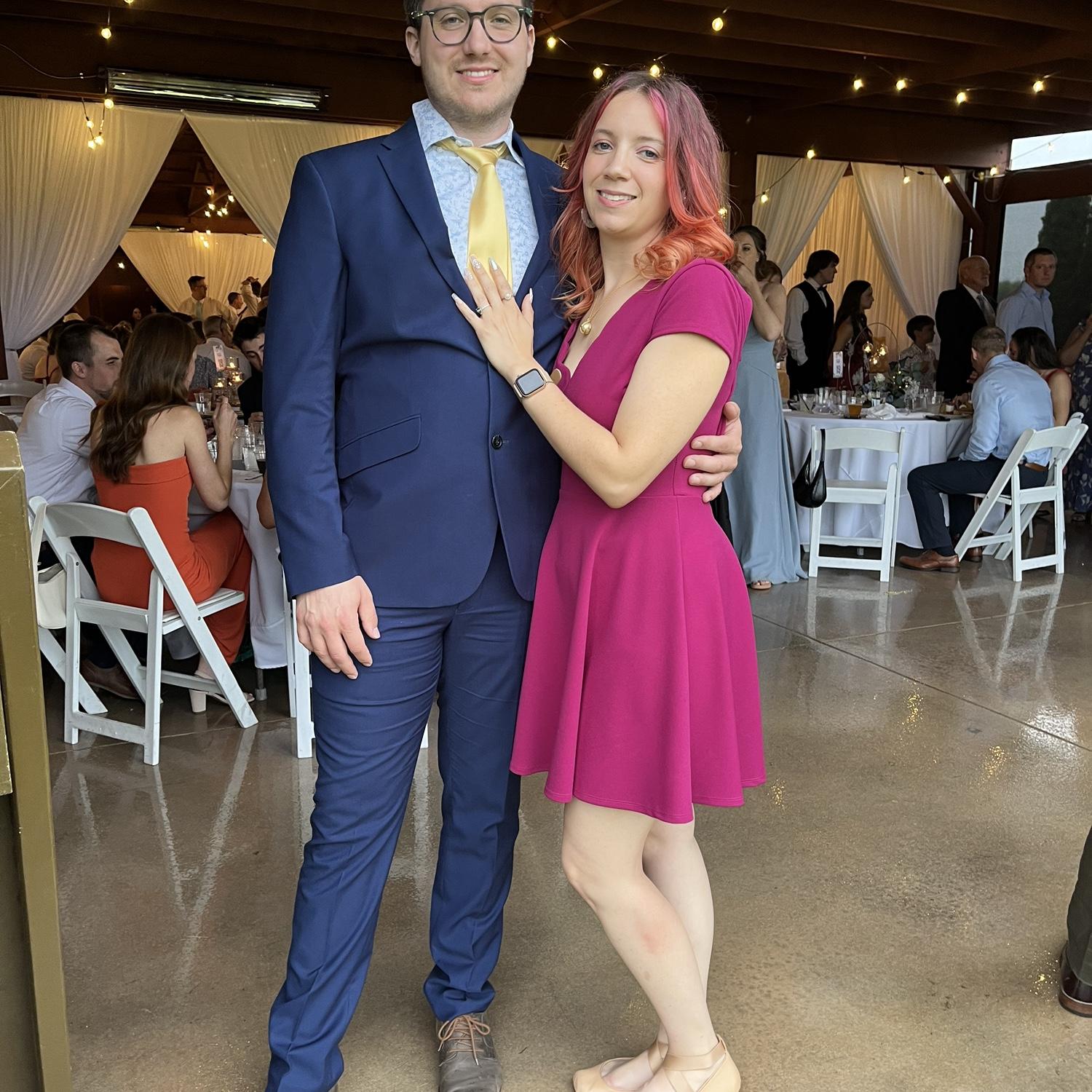 At Amber and Frank Suchy’s wedding!