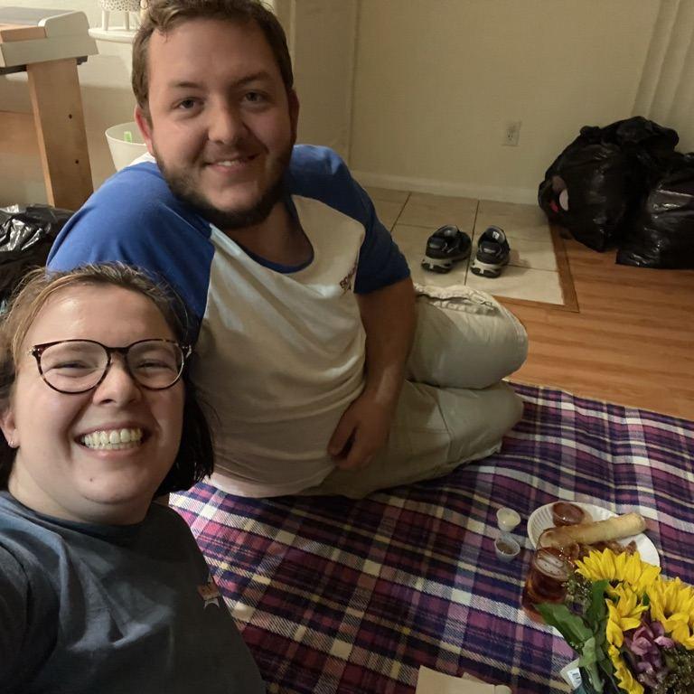 First dinner in our apartment!