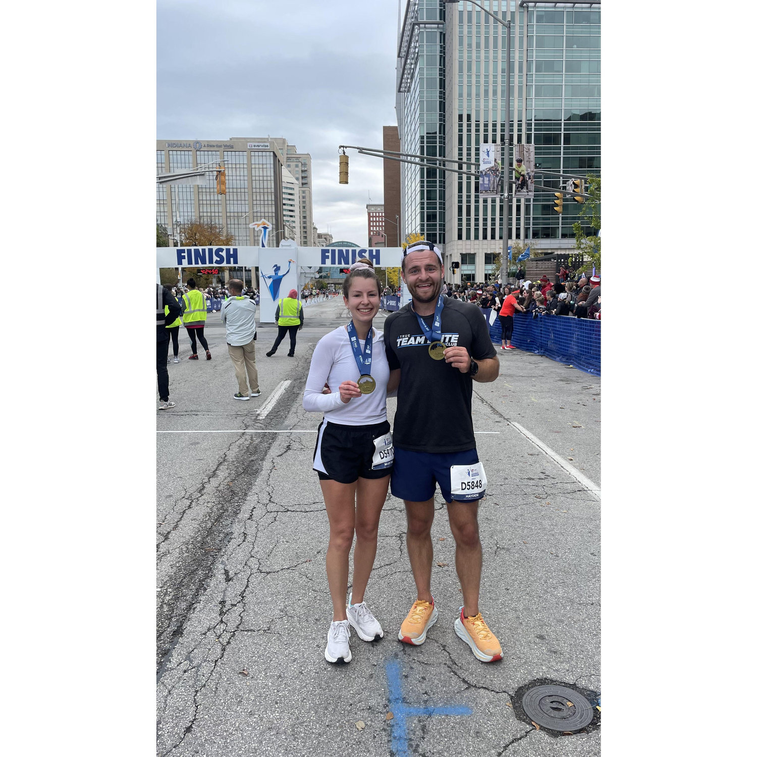 Martina's first marathon in October 2023.