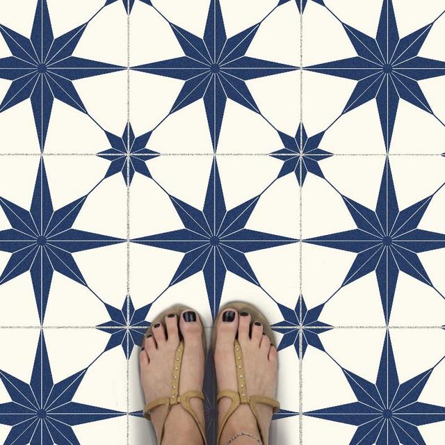 Tile Sticker Kitchen, bath, floor, wall Waterproof & Removable Peel n Stick: A58N Navy