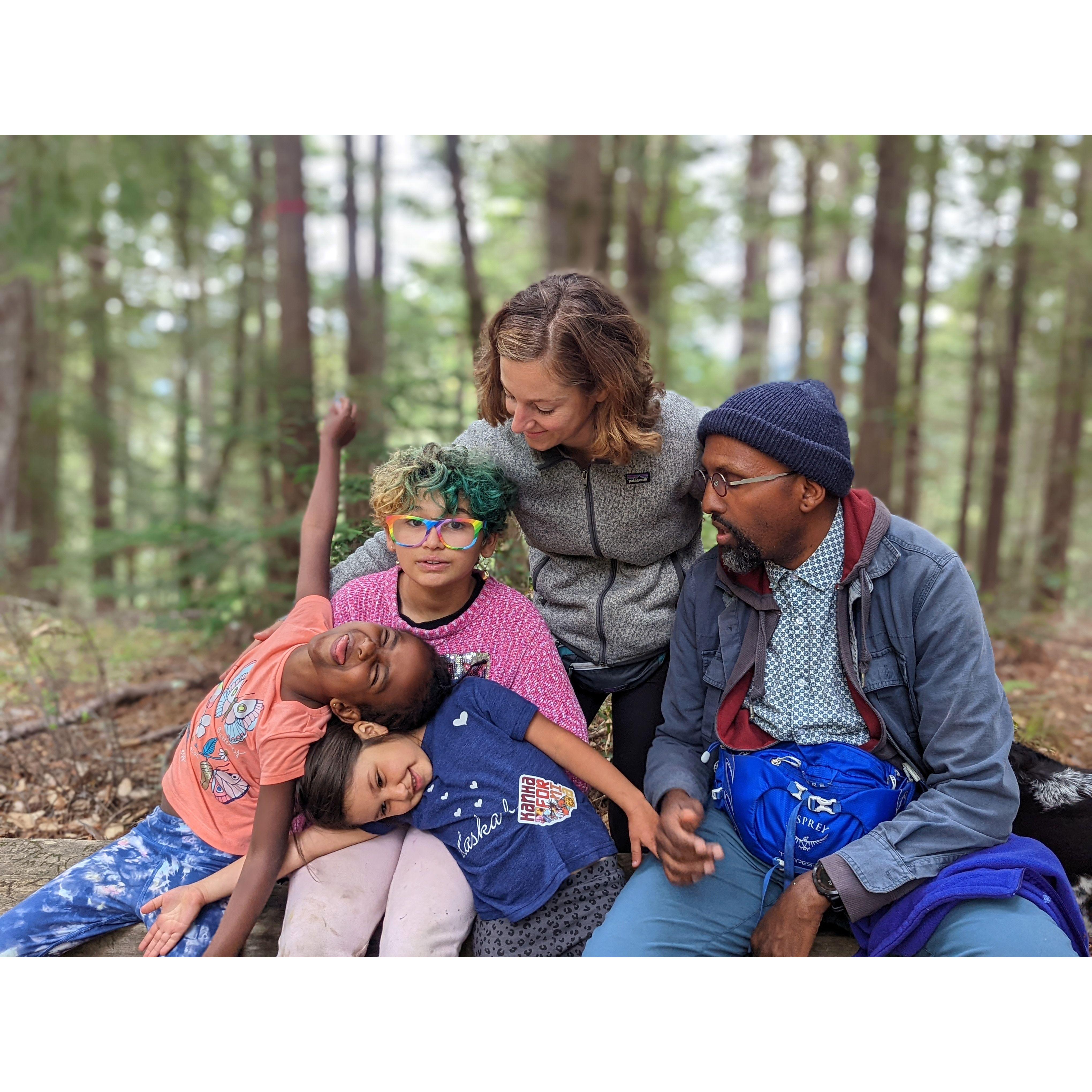 We've enjoyed a lot of outdoor time camping as a family.