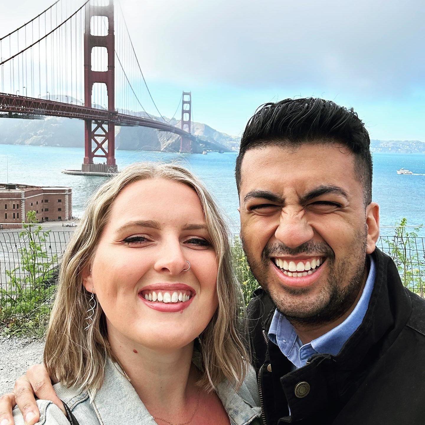 May 2023: our first trip together - stopped by San Francisco on our way to the Redwoods.