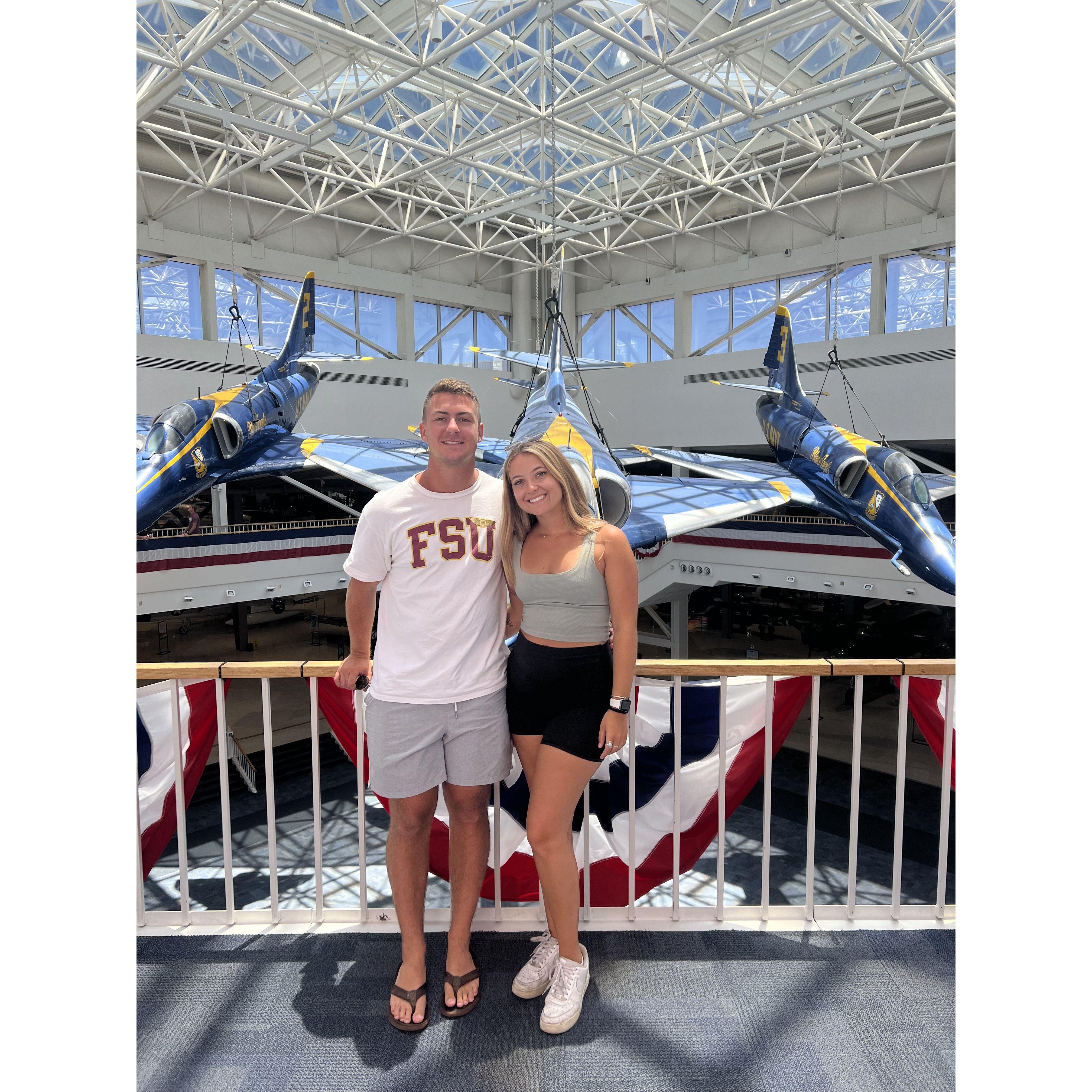 Emma’s dad really wanted to see the Naval Aviation Museum when it was closed to active duty only. Conveniently, Mike was visiting that weekend!
