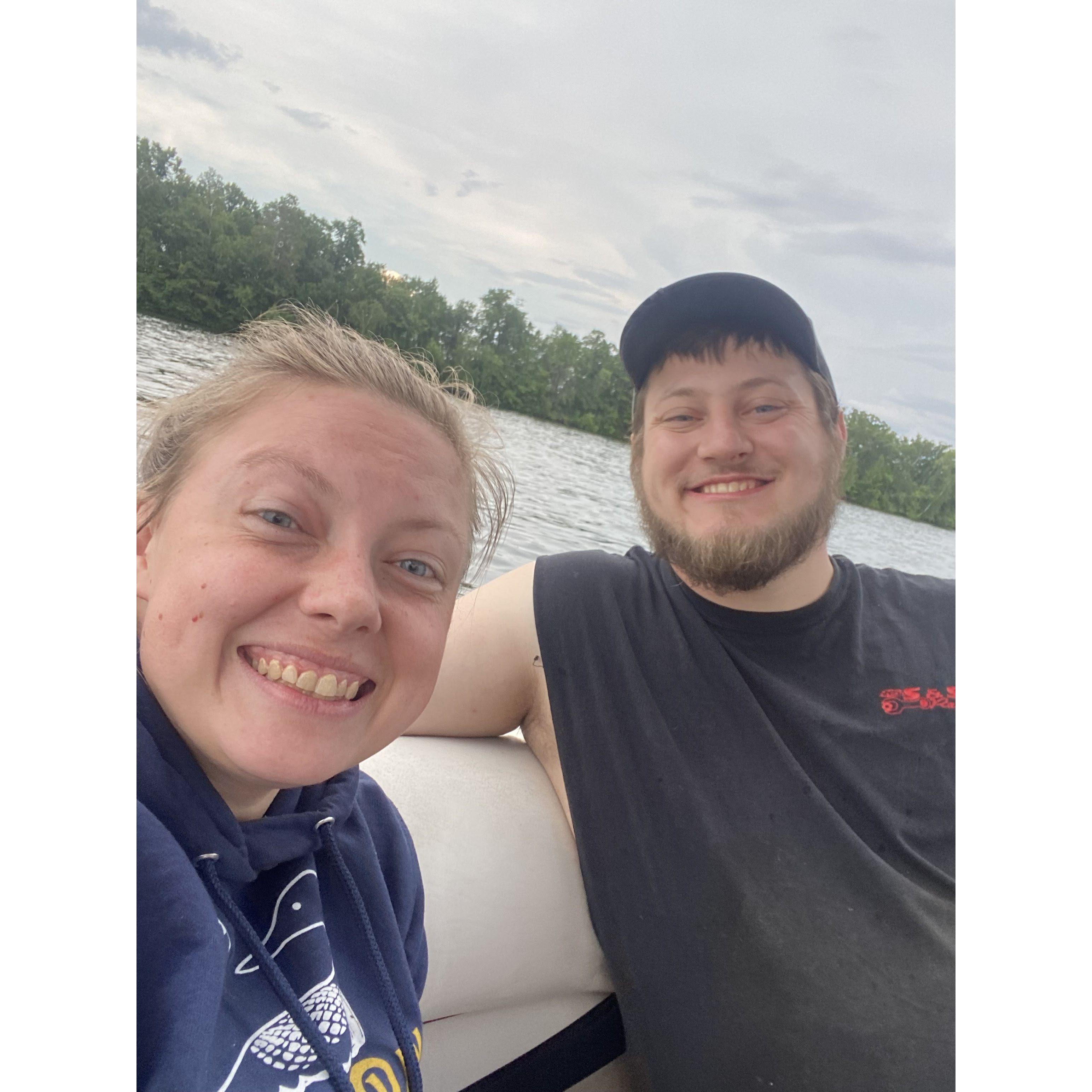 4th of July Fireworks interrupted by a thunderstorm.