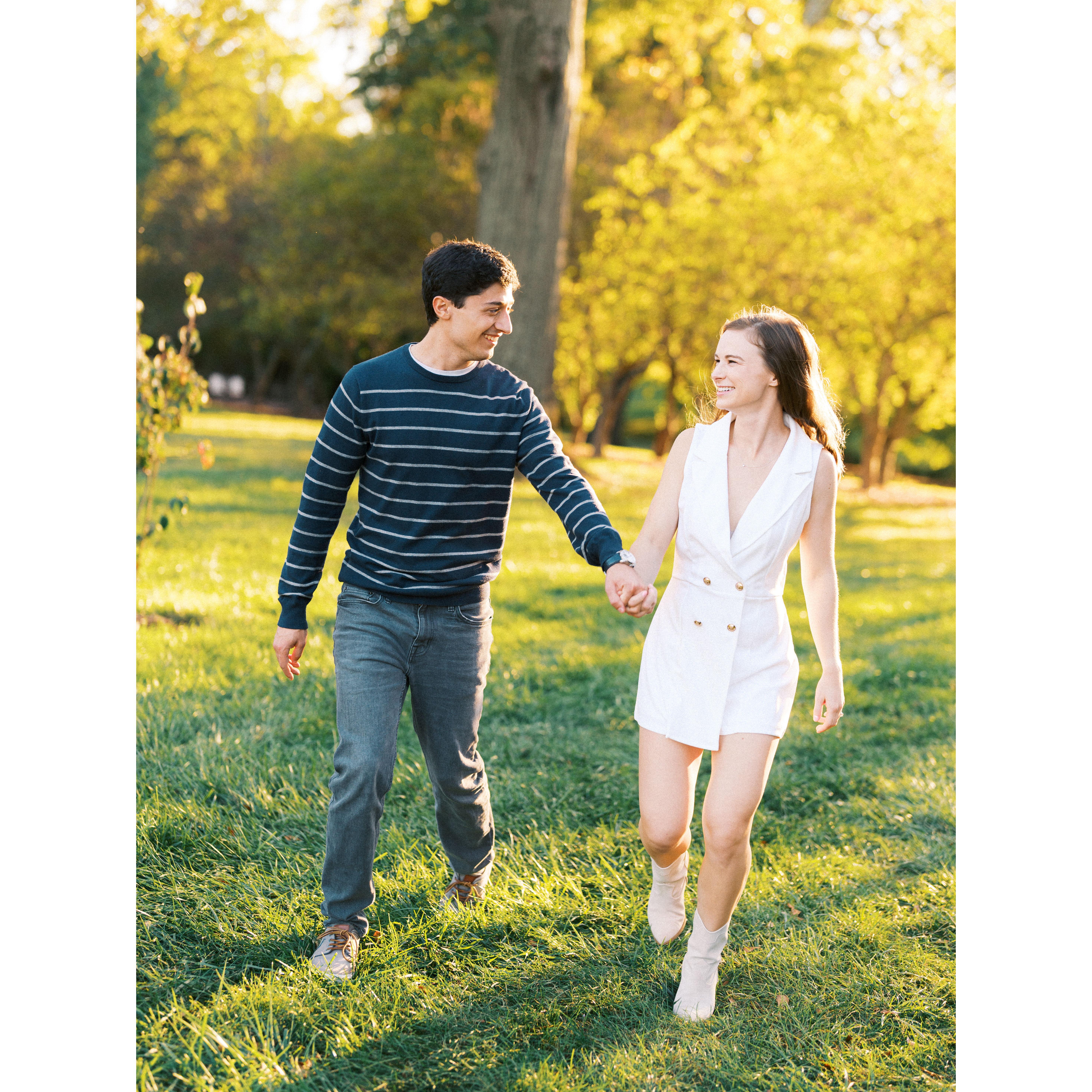 Our engagement photos at Graylyn by the fabulous David Howell