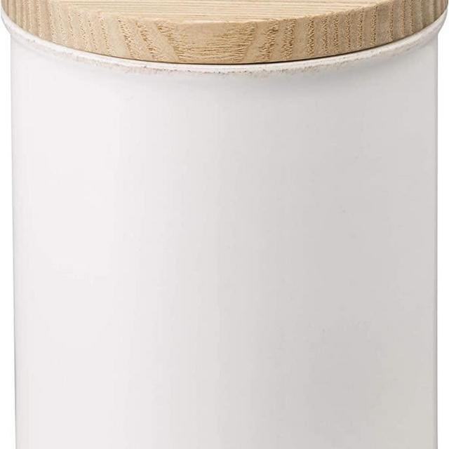 Yamazaki Home Tosca Ceramic Canister – Dry Food Kitchen Storage Container Organizer