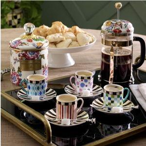 Sweetheart Espresso Cup & Saucer, Set of 4