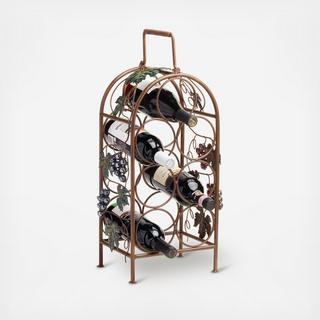 Grapevine 7-Bottle Wine Rack
