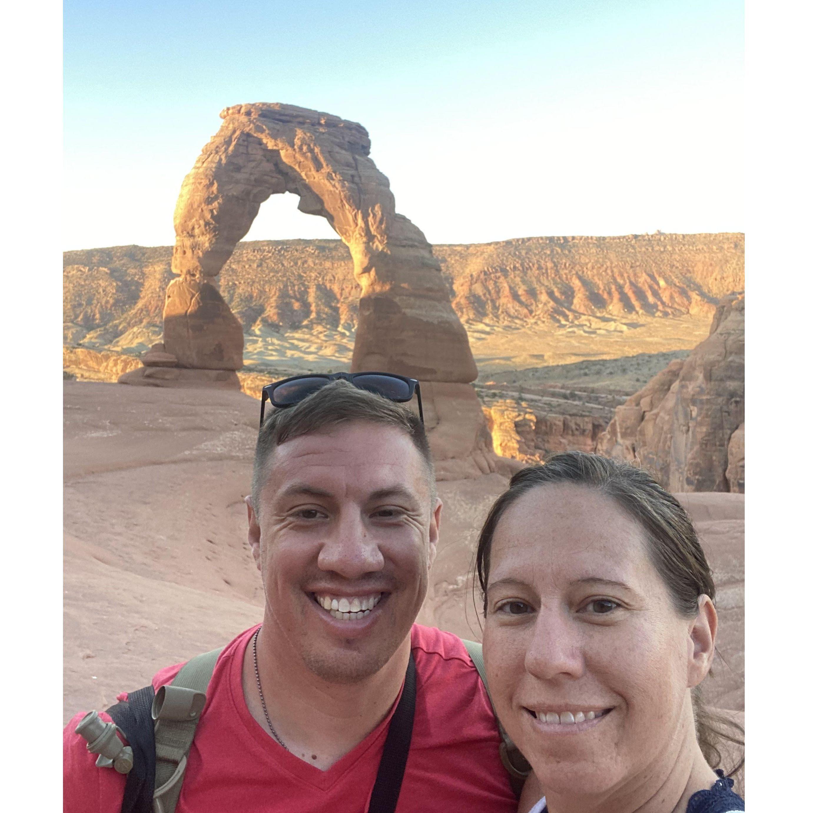 2022 summer trip out west. Took a 3 mile hike to get to this arch