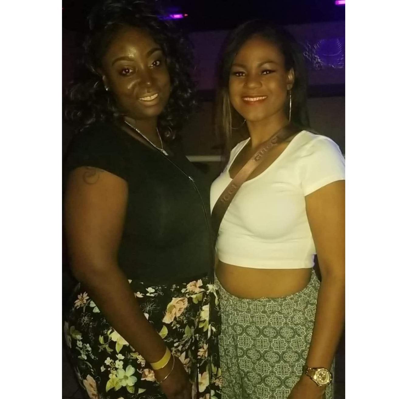 My friend Elizabeth and I out and about