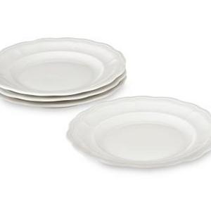 Pillivuyt Queen Anne Porcelain Salad Plates, Set of 4