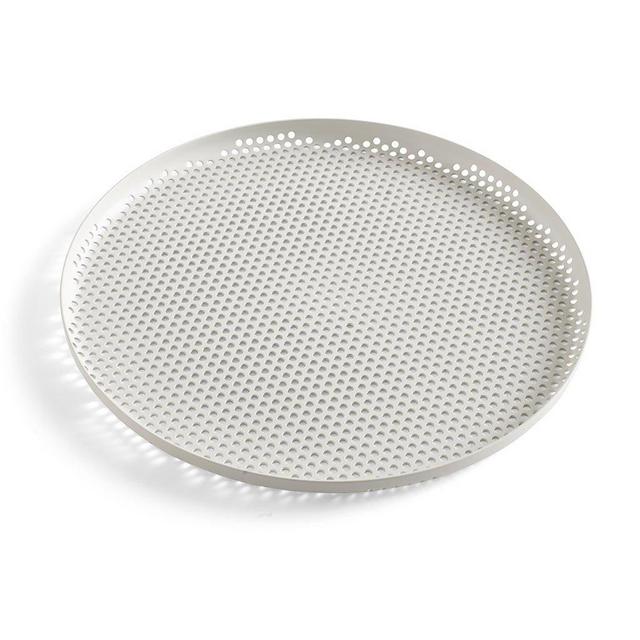 Perforated Tray Large Soft Grey