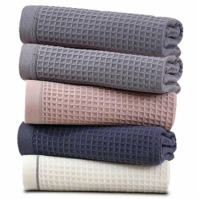 ZASHOP Kitchen Towels and Dishcloths Sets, 14 X 14 Inches, Absorbent Dish Towels for Kitchen, Microfiber Cleaning Cloth, Dish Cloths for Washing Dishes, Waffle Kitchen Towels (Multiple Colores)
